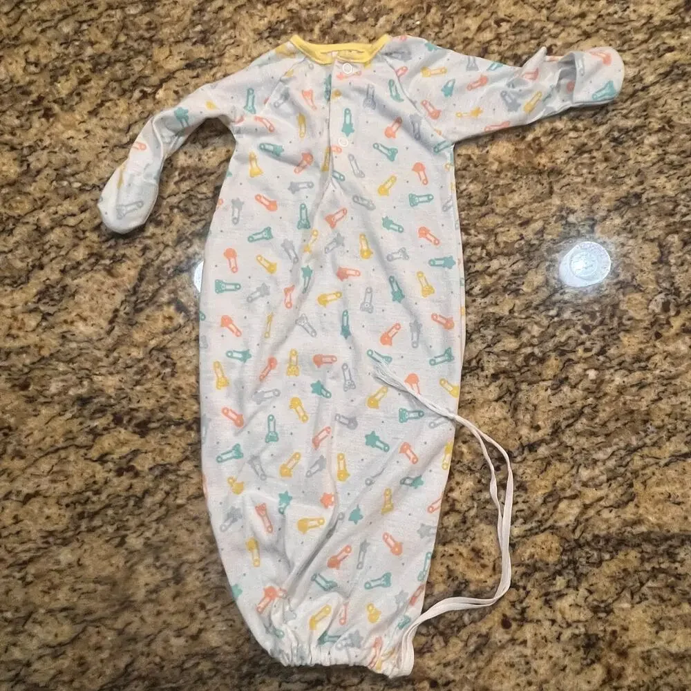 Vintage Carter's Boy Girl Sleep Sack 13 pounds 0-9 Months Drawstring Buttons‎